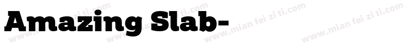 Amazing Slab字体转换
